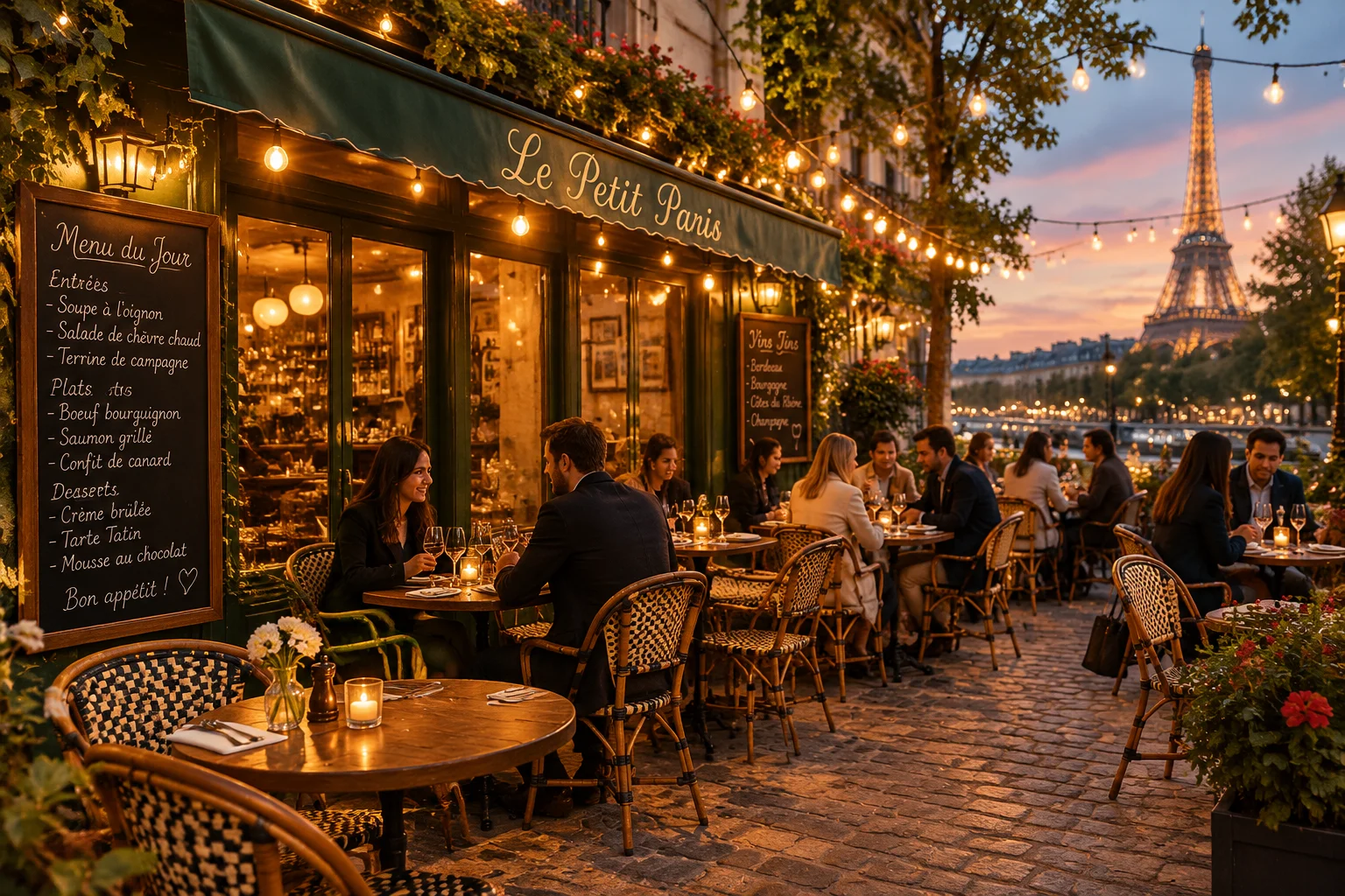 Restaurants et brasseries à Bercy Village