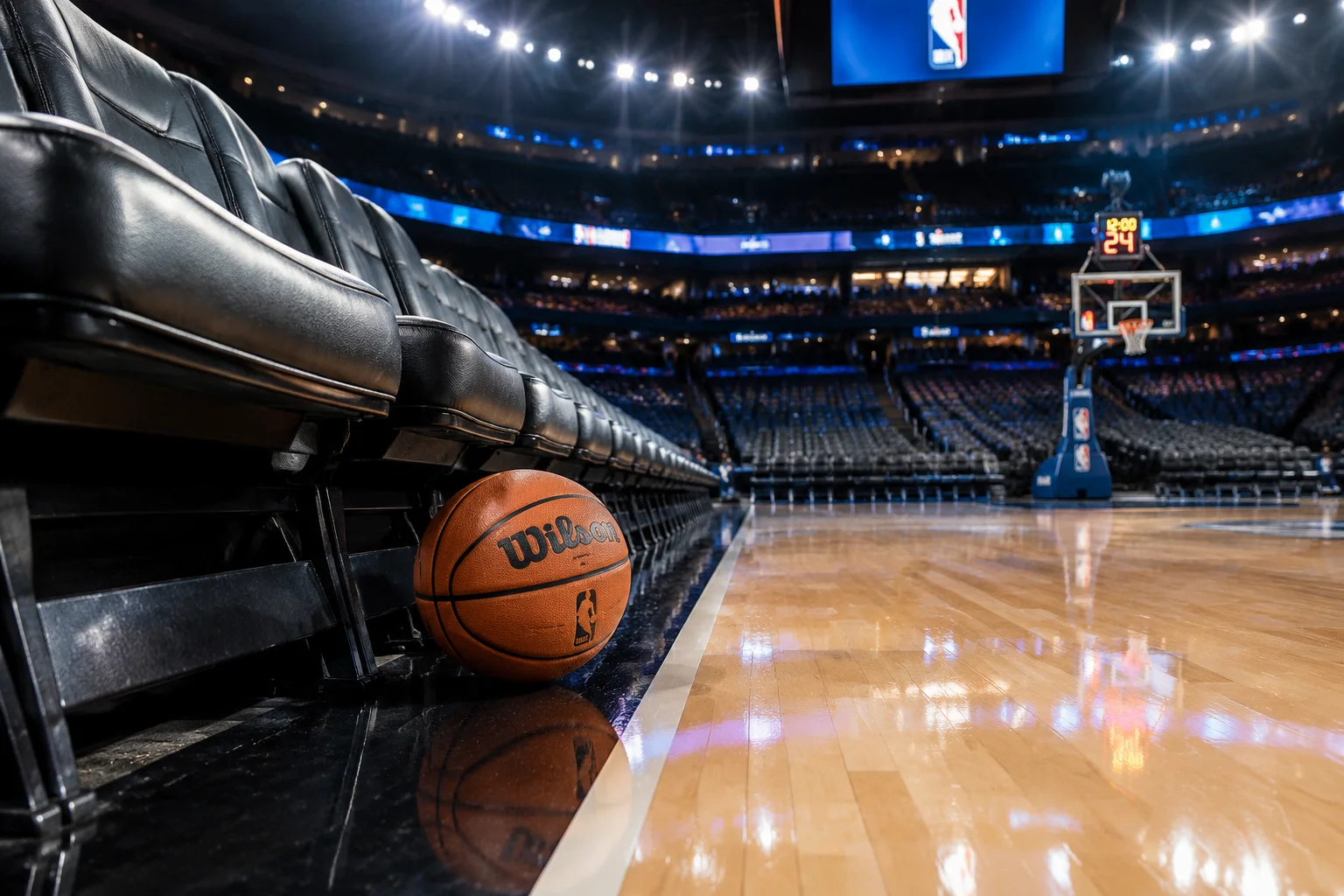 Bord de parquet et 	9chauffement NBA Paris Games 2027