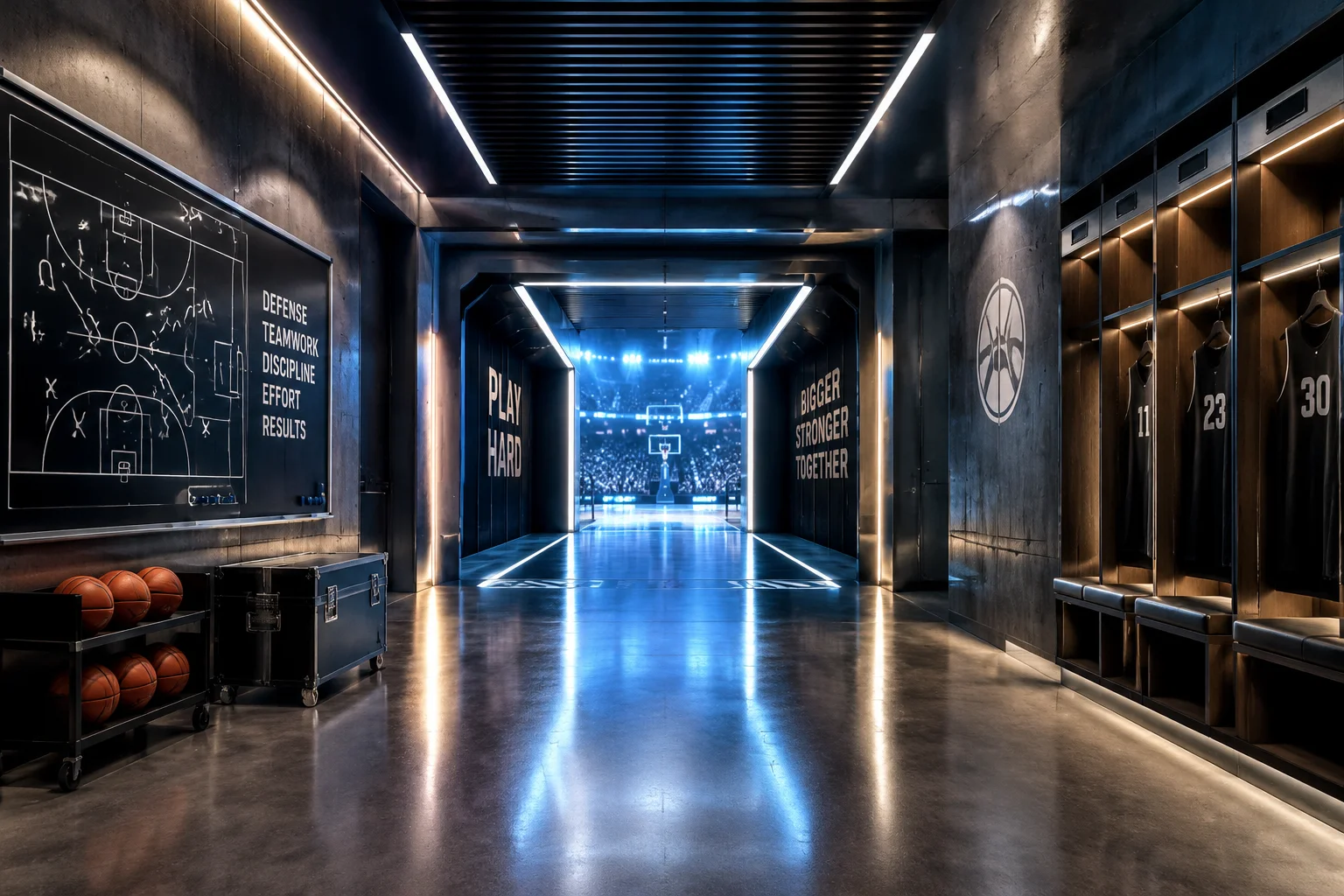 Vestiaires des Spurs et des Pelicans 0 Bercy